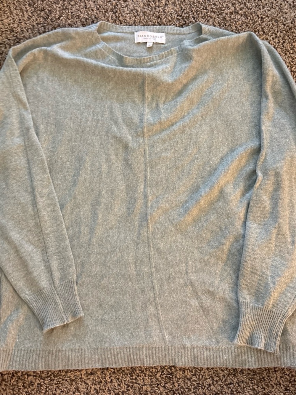 Women's Scoop Neck Sweater in Sage Green